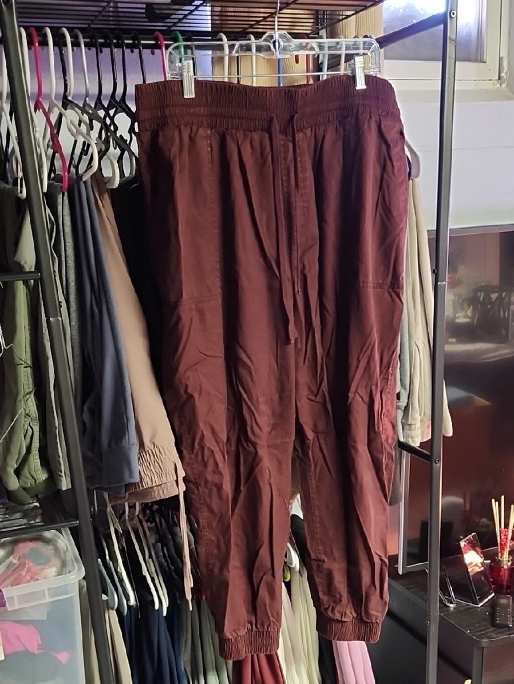 a new day Brown Elastic Waist Casual Pants